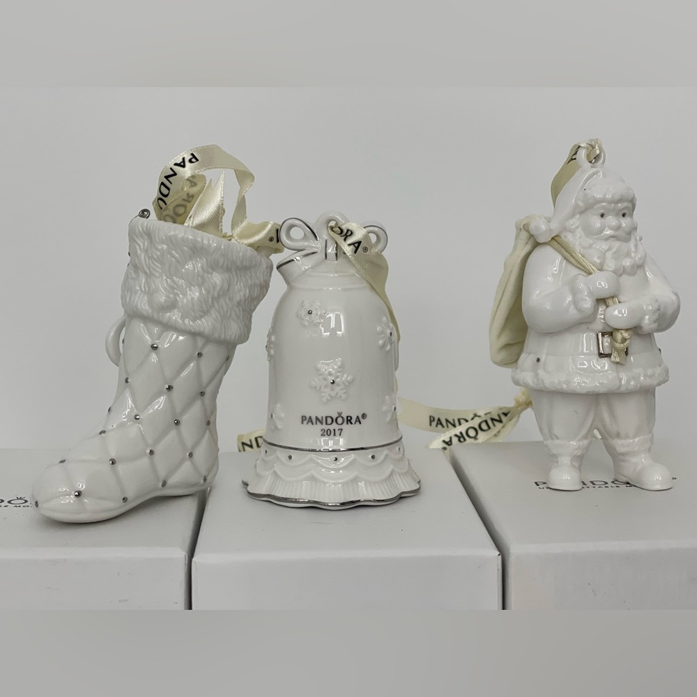 Bundle Pandora 3 NEW Ceramic Xmas Ornaments
